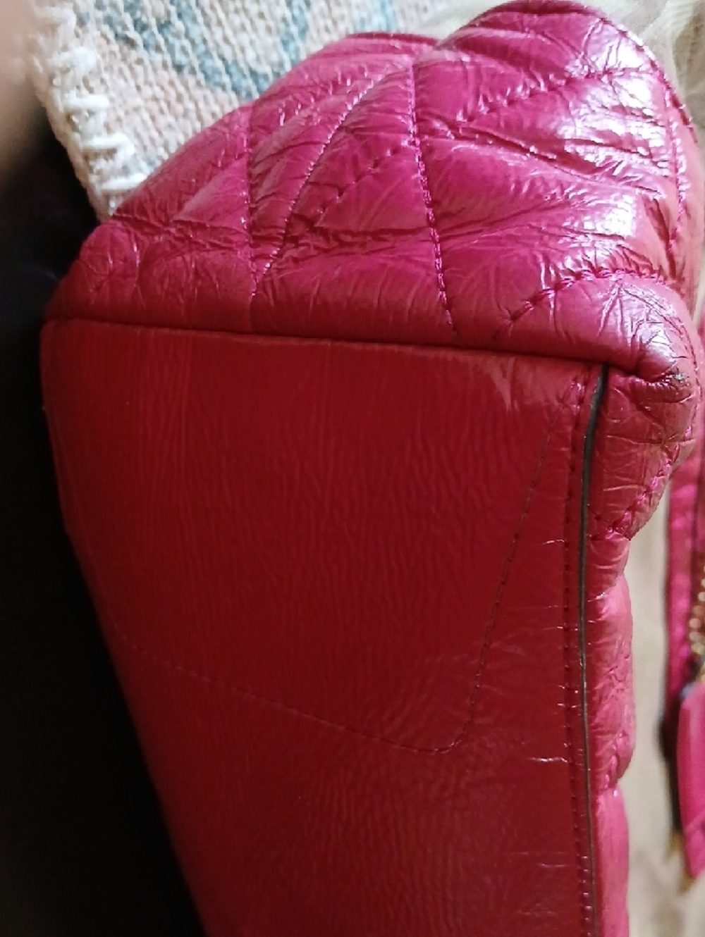 Coach Pink Signature Quilted Canvas Shoulder Tote - Picture 5 of 15
